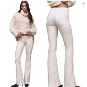 MOTHER Weekender High Waisted Skimp Second Chance Jeans - cream